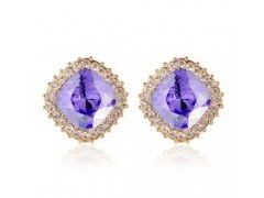 璀璨風尚，批發直銷 揭秘淘寶熱銷方形奧地利水晶耳釘的美發飾品商機